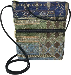 Danny K. Women's Tapestry Bella Purse Crossbody Handbag, Adjustable Cord, Handmade in USA