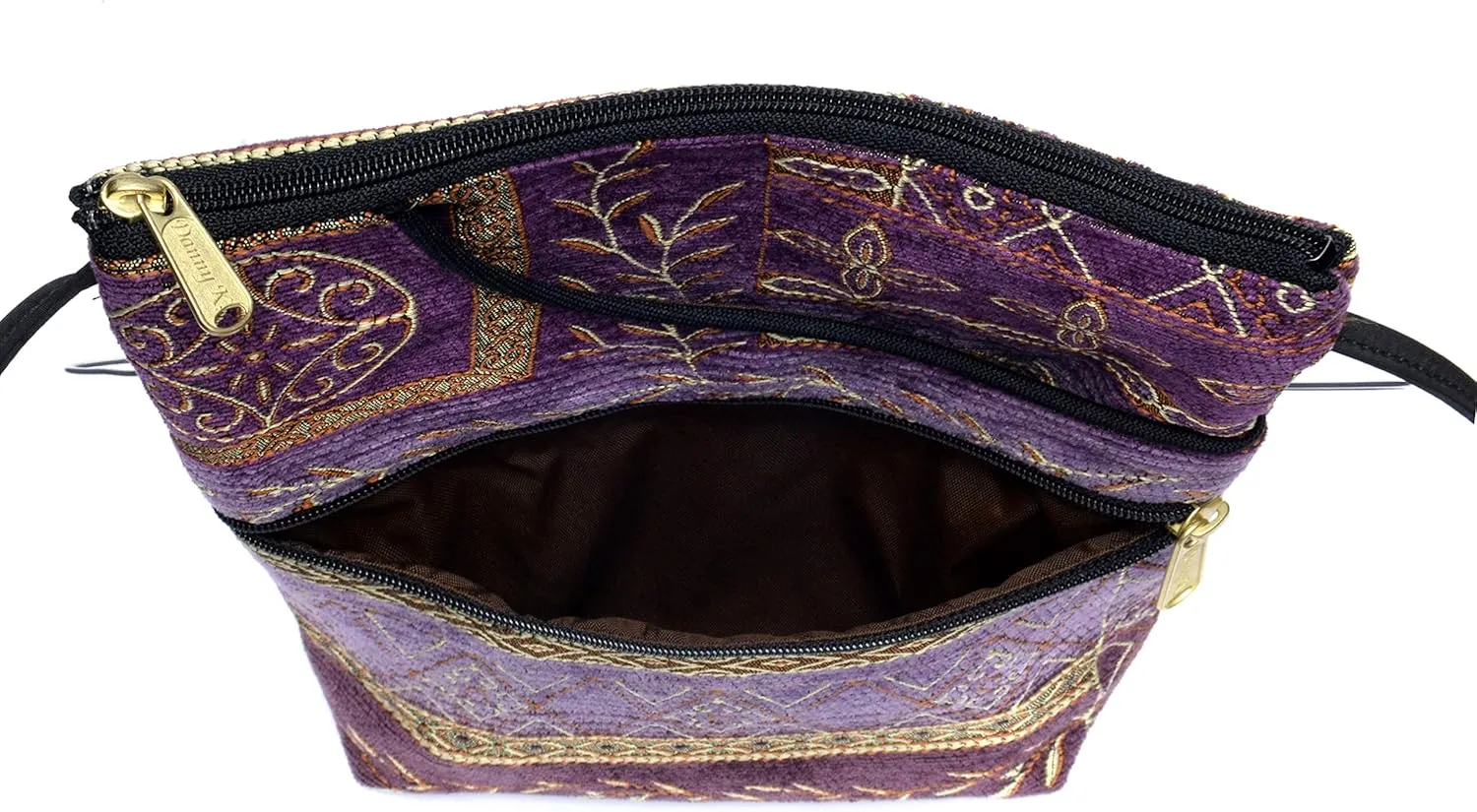 Danny K. Women's Tapestry Bella Purse Crossbody Handbag, Adjustable Cord, Handmade in USA