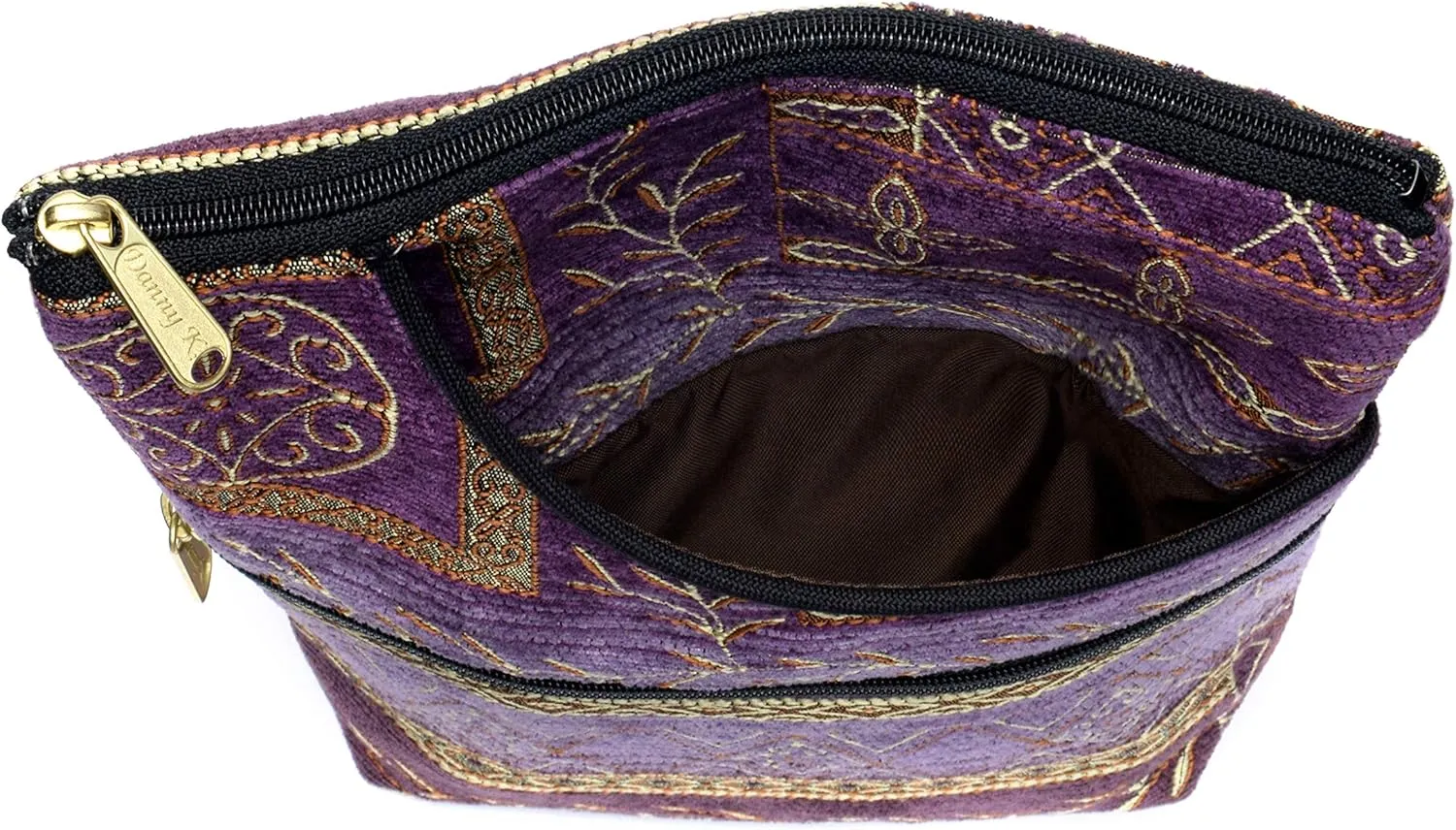 Danny K. Women's Tapestry Bella Purse Crossbody Handbag, Adjustable Cord, Handmade in USA