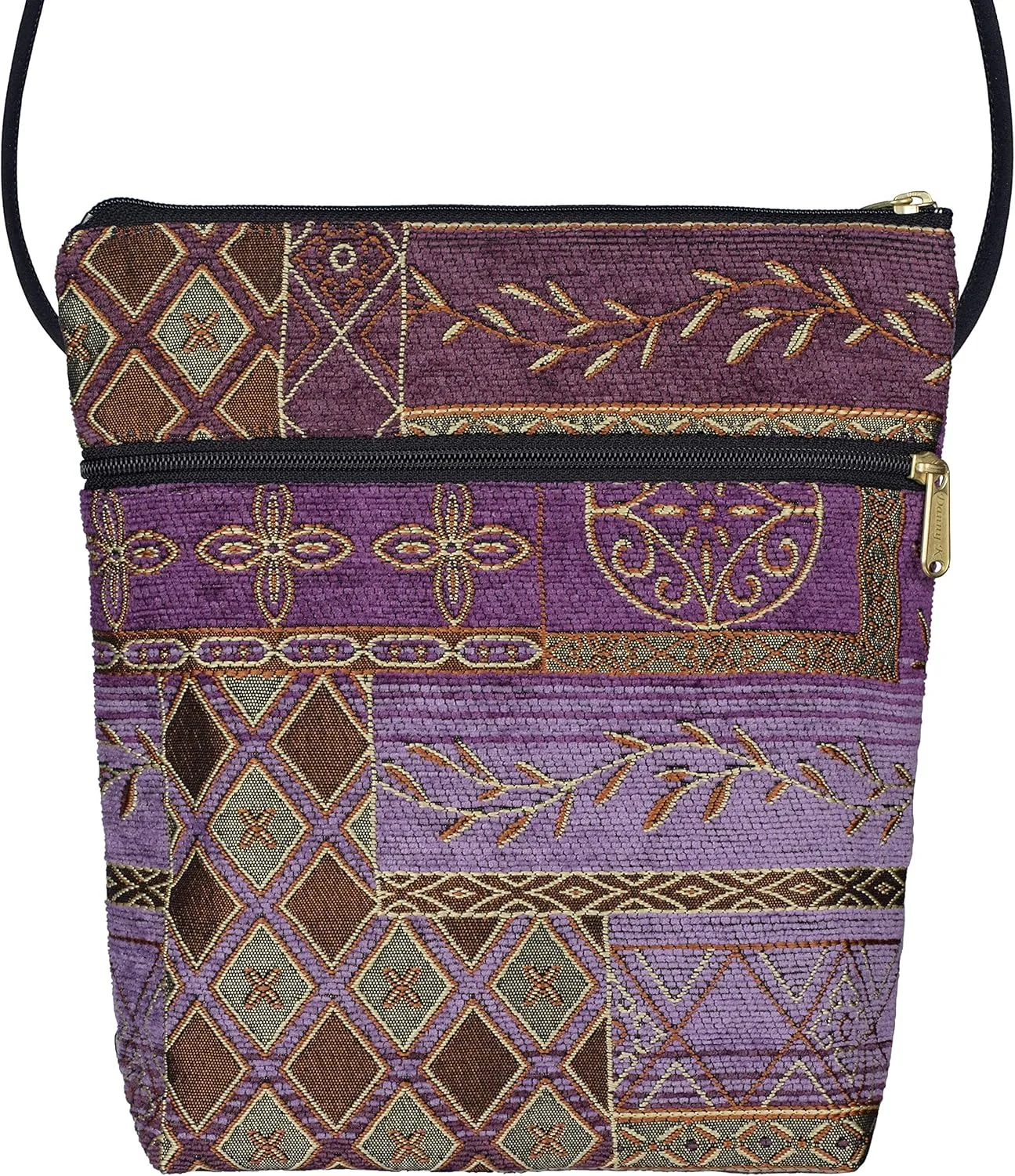 Danny K. Women's Tapestry Bella Purse Crossbody Handbag, Adjustable Cord, Handmade in USA