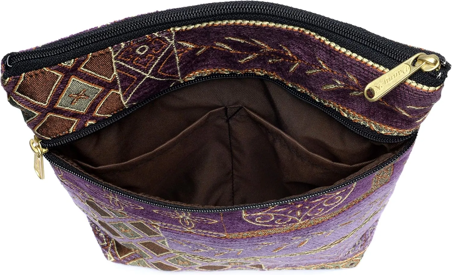 Danny K. Women's Tapestry Bella Purse Crossbody Handbag, Adjustable Cord, Handmade in USA