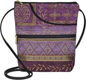 Danny K. Women's Tapestry Bella Purse Crossbody Handbag, Adjustable Cord, Handmade in USA