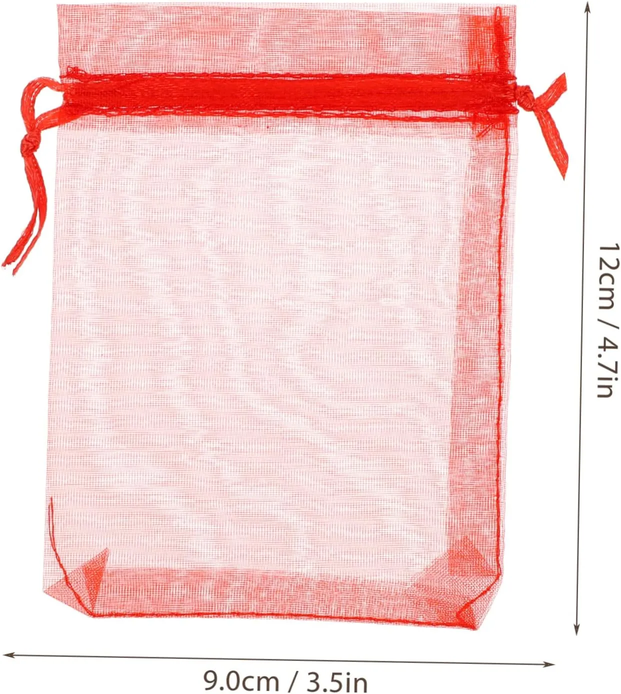 DEARMAMY 100Pcs Organza Bags Portable Drawstring Pouches for Party Favors present Wrapping Candy Packing Lightweight and Versatile Bags for Weddings Birthdays Showers