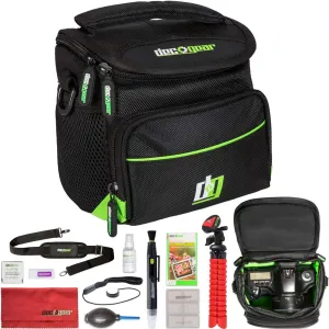 Deco Gear Protective Pro Designed Camera Bag for DSLR and Mirrorless Cameras Includes Bonus Photo Accessories (Small)