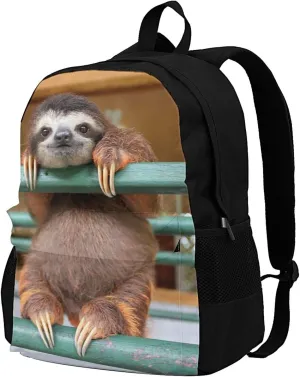 Delerain 3D CuteSloth Kids Backpack School Book Bag Travel Daypack Shoulder Bag 17 Inch Plus Lightweight Laptop Bag for 1-6th Grade Boys Girls Back to School