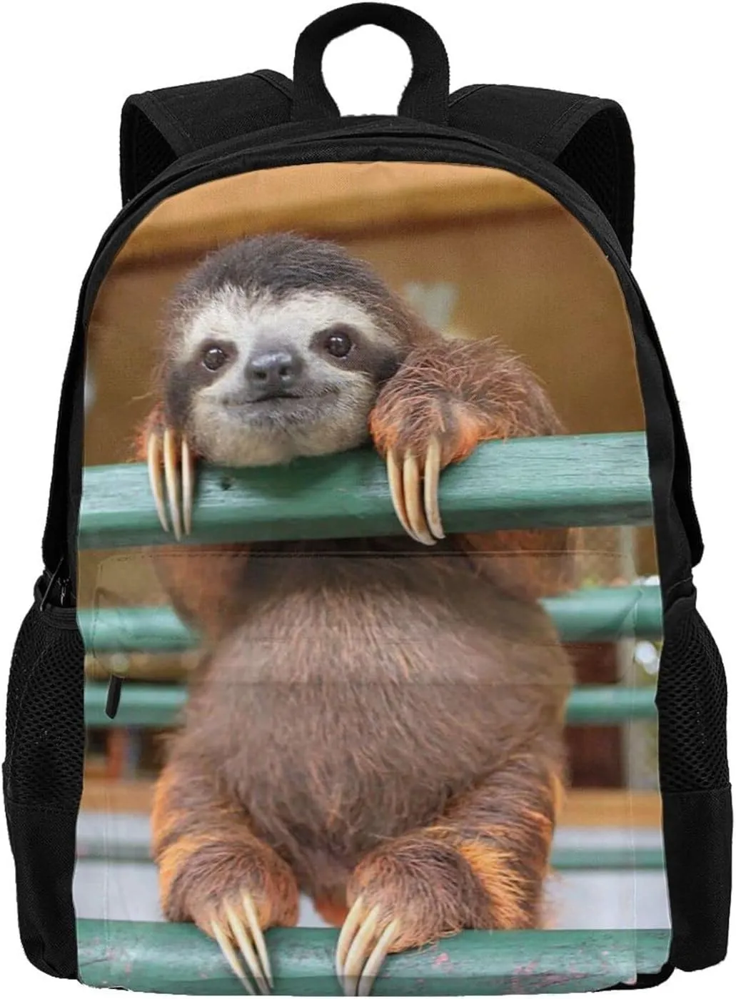 Delerain 3D CuteSloth Kids Backpack School Book Bag Travel Daypack Shoulder Bag 17 Inch Plus Lightweight Laptop Bag for 1-6th Grade Boys Girls Back to School