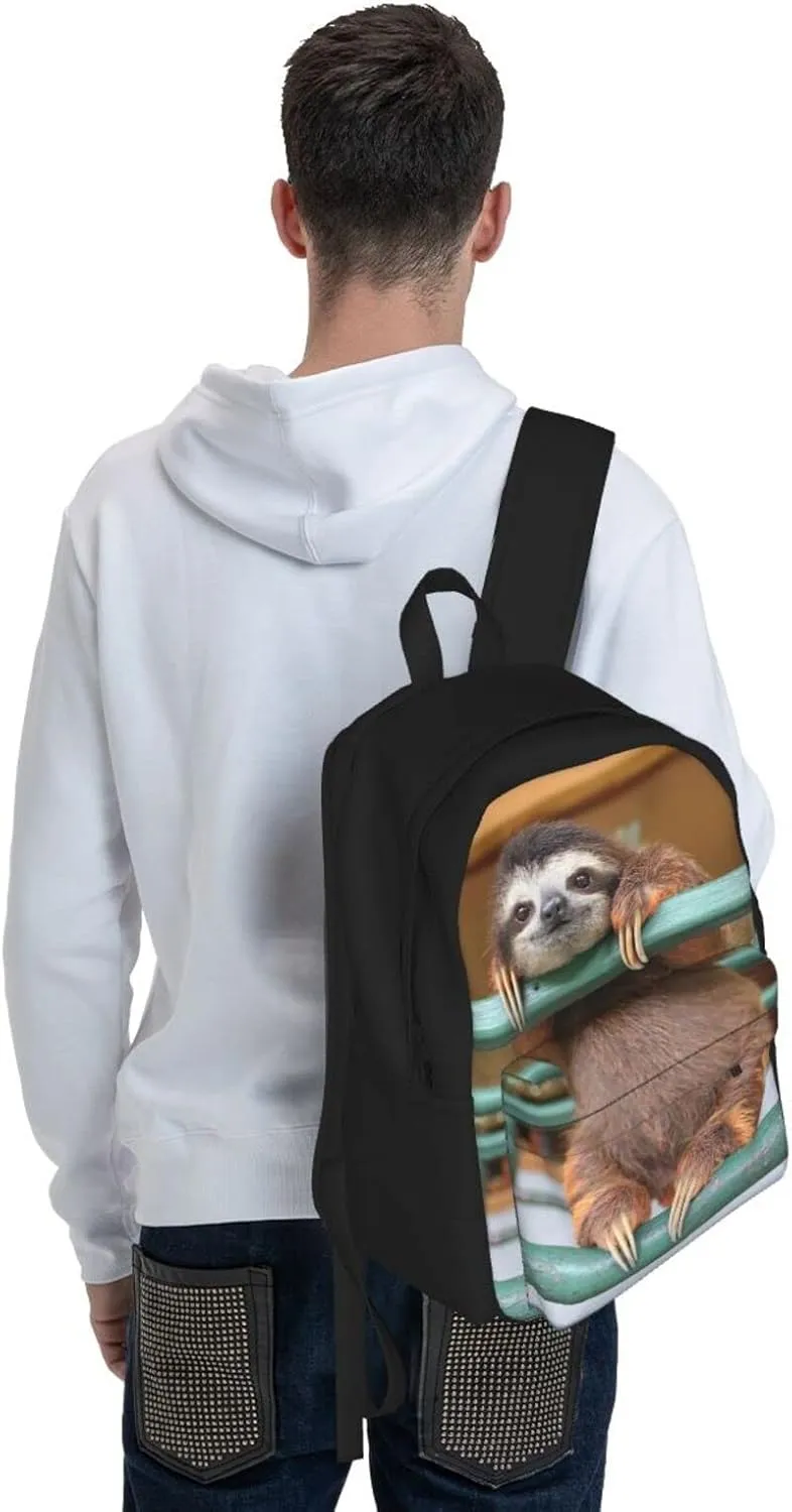 Delerain 3D CuteSloth Kids Backpack School Book Bag Travel Daypack Shoulder Bag 17 Inch Plus Lightweight Laptop Bag for 1-6th Grade Boys Girls Back to School