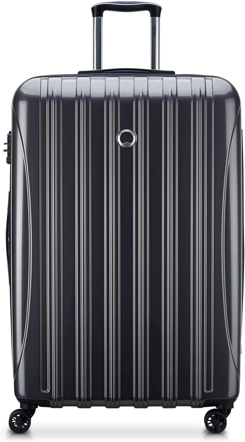 DELSEY PARIS Helium Aero Hardside Expandable Luggage with Spinner Wheels, Titanium, Checked-Large 29 Inch