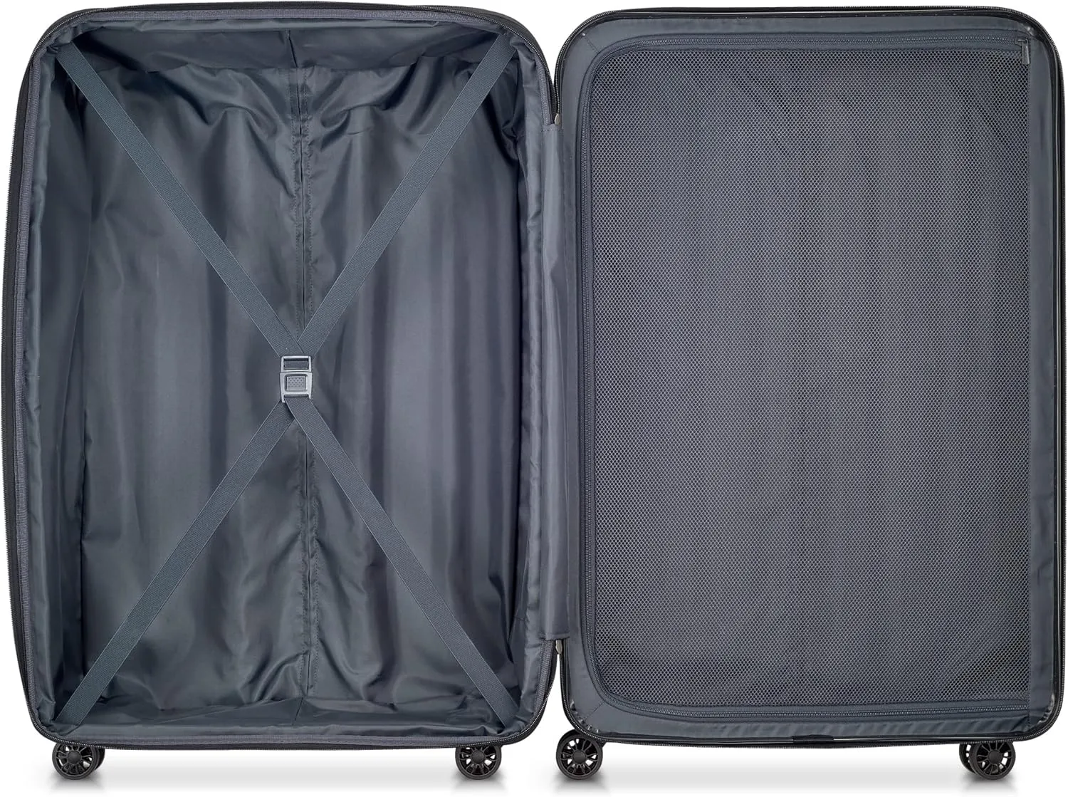 DELSEY PARIS Helium Aero Hardside Expandable Luggage with Spinner Wheels, Titanium, Checked-Large 29 Inch
