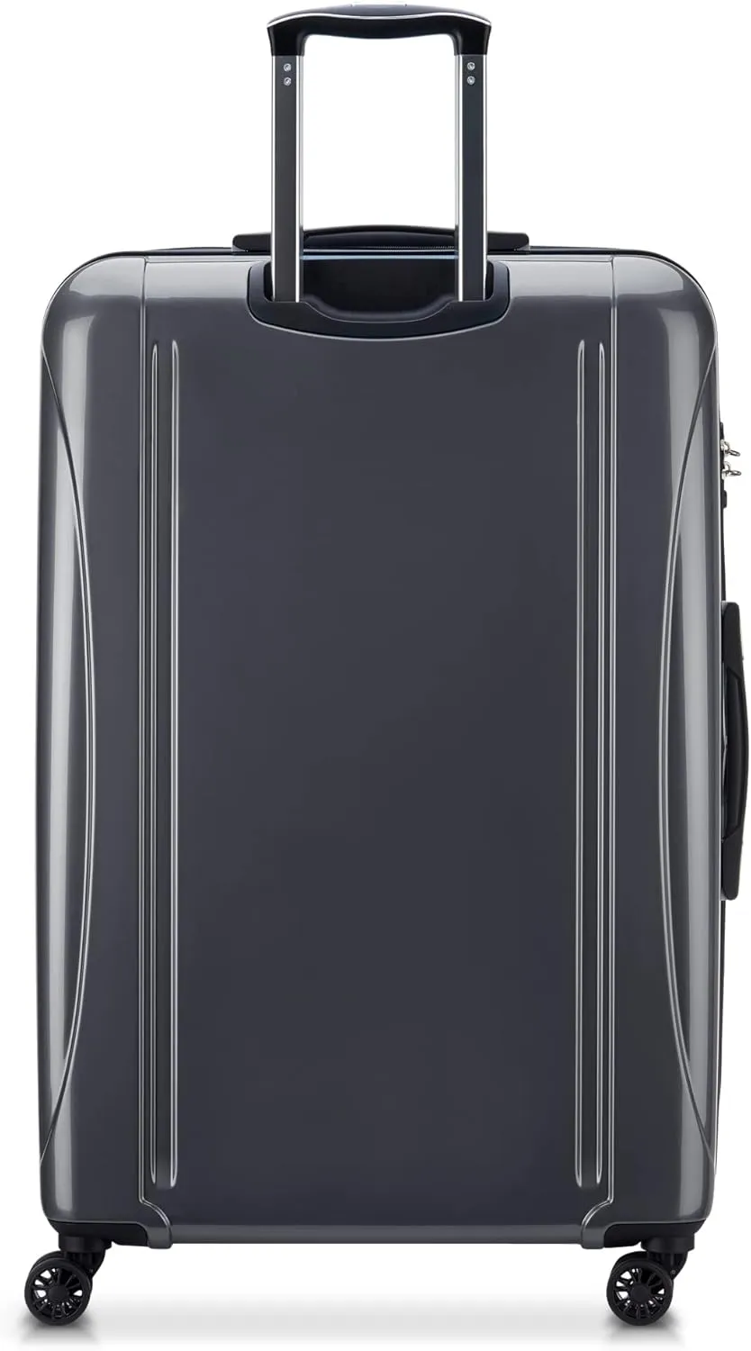 DELSEY PARIS Helium Aero Hardside Expandable Luggage with Spinner Wheels, Titanium, Checked-Large 29 Inch