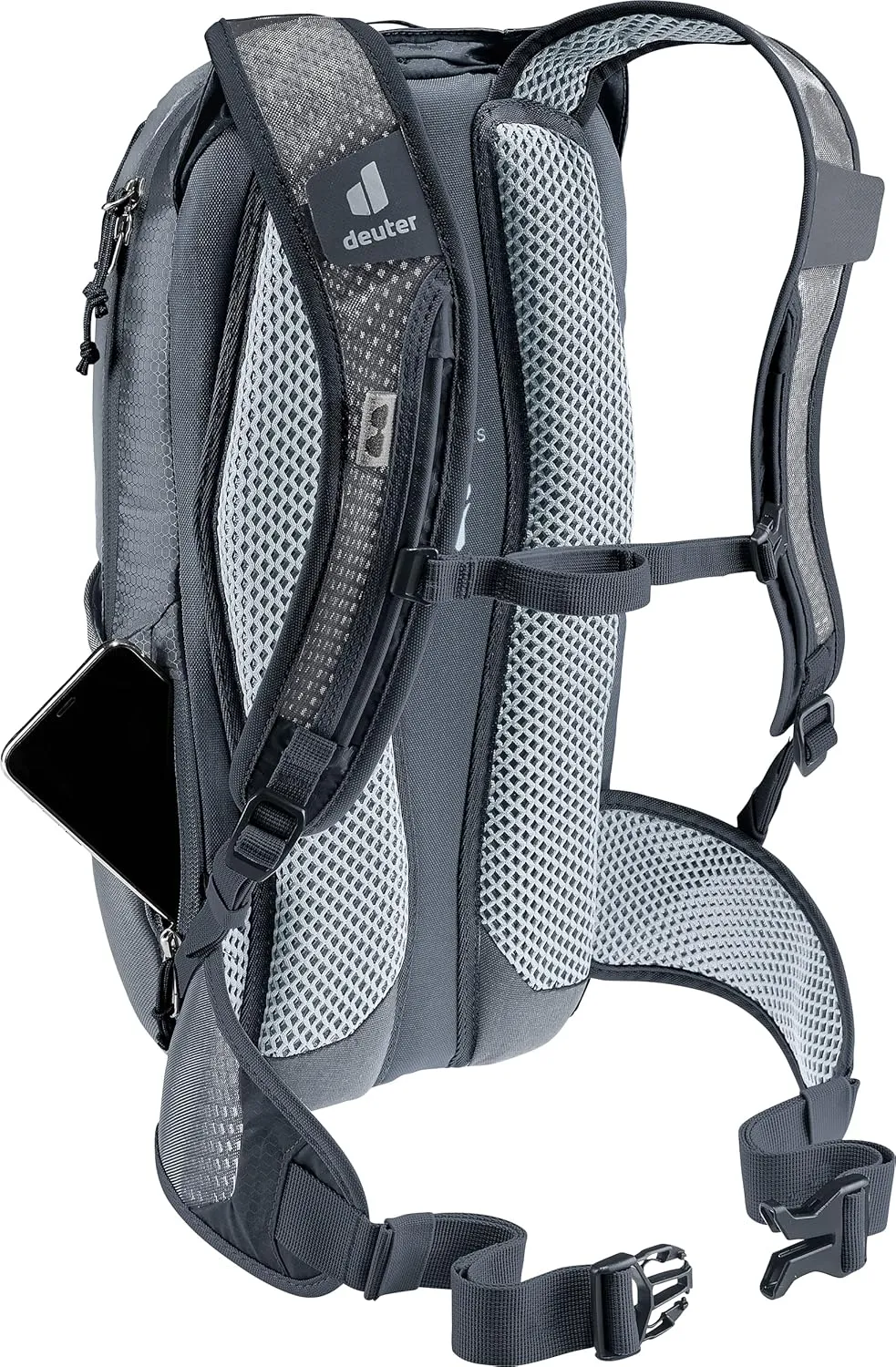 Deuter Race Mountain Biking, Gravel Biking Daily Commuting Backpack, Black, 12 L