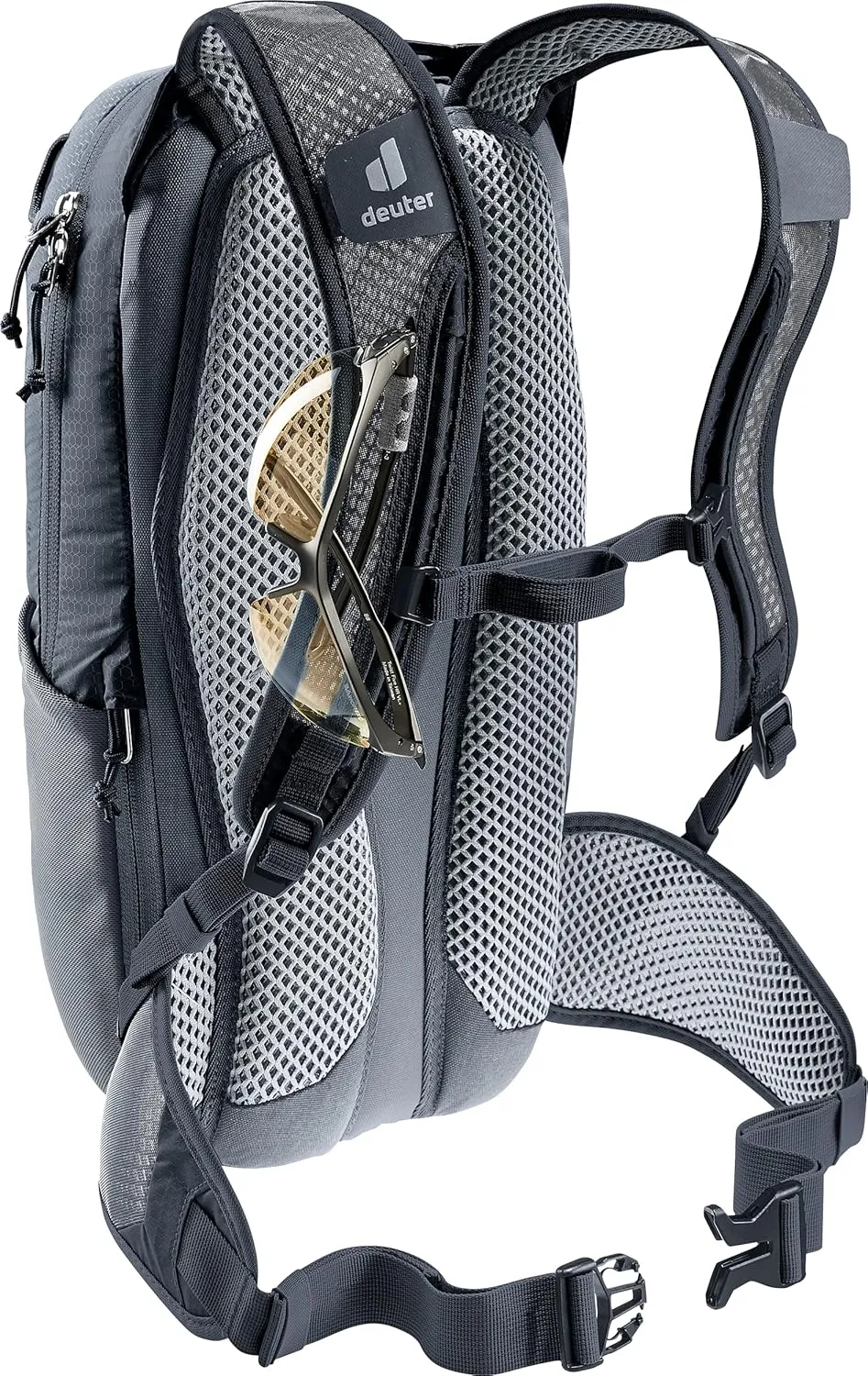 Deuter Race Mountain Biking, Gravel Biking Daily Commuting Backpack, Black, 12 L