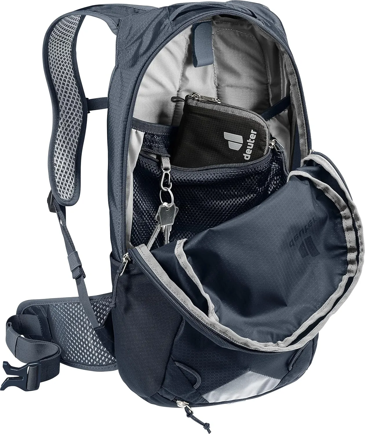 Deuter Race Mountain Biking, Gravel Biking Daily Commuting Backpack, Black, 12 L