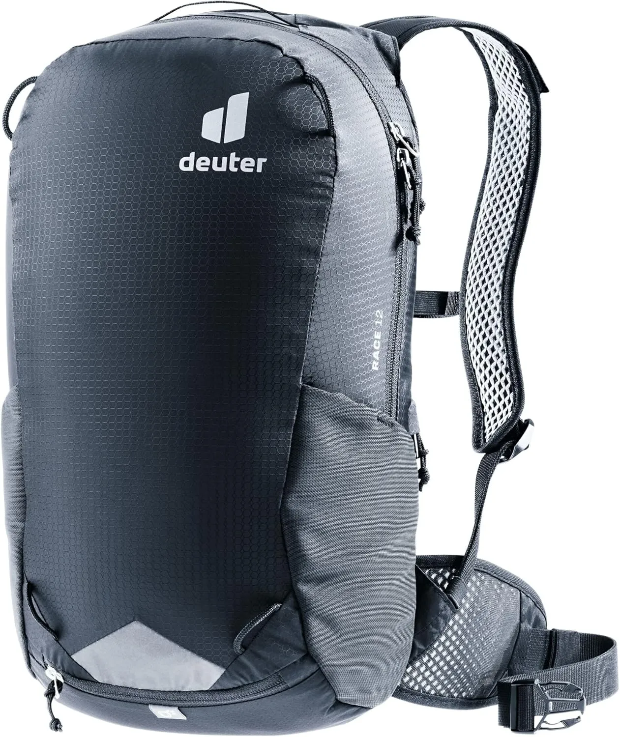 Deuter Race Mountain Biking, Gravel Biking Daily Commuting Backpack, Black, 12 L