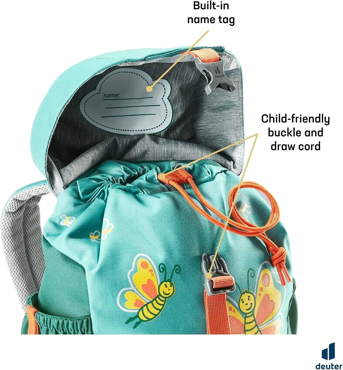 Deuter Unisex Kid's Schmusebar, Dust Blue-alphine Green, 8 L