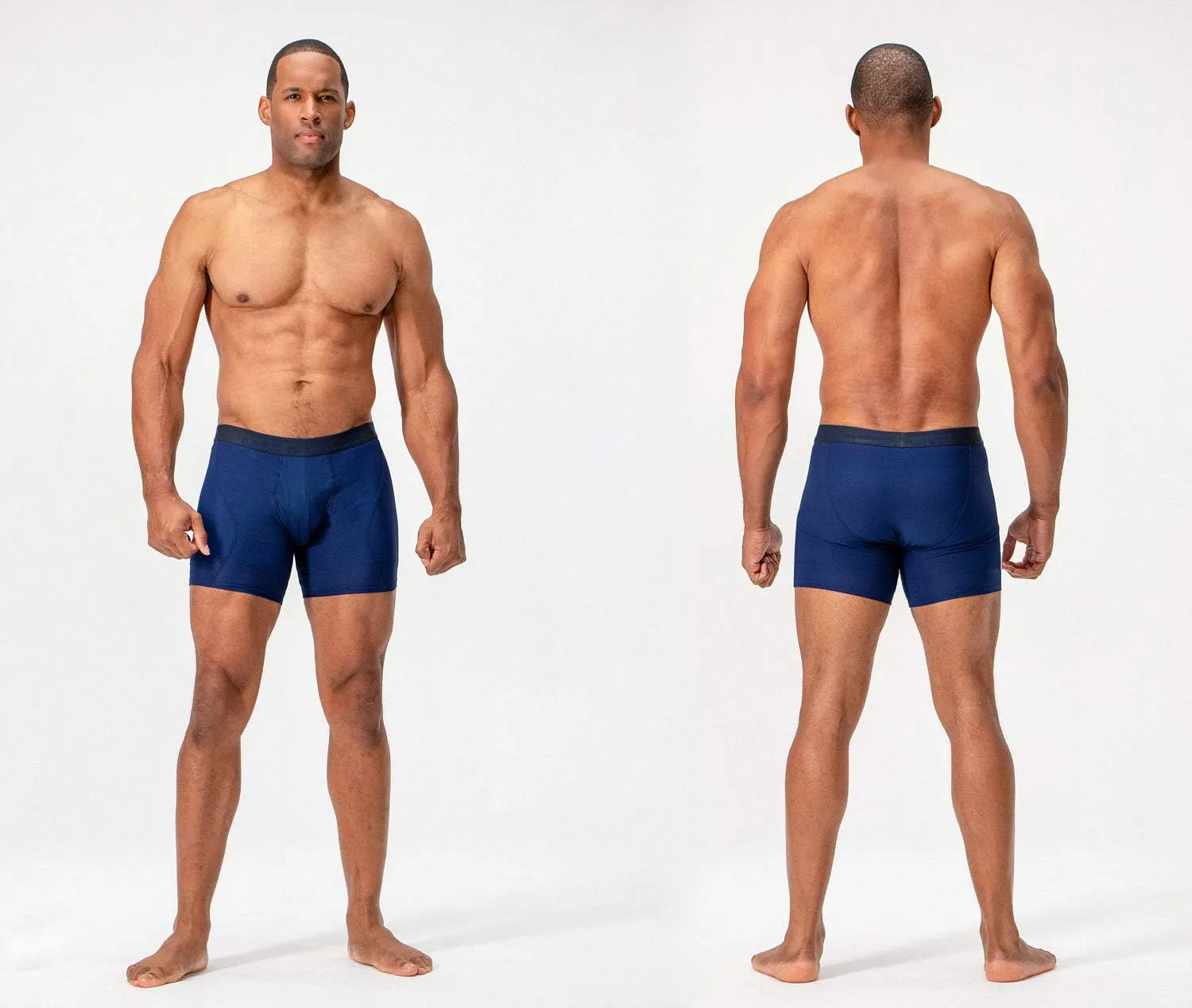 DEVOPS Men's Perfomance Cool Dry Mesh Underwear Boxer Trunk 6-inch Brief (3 Pack)