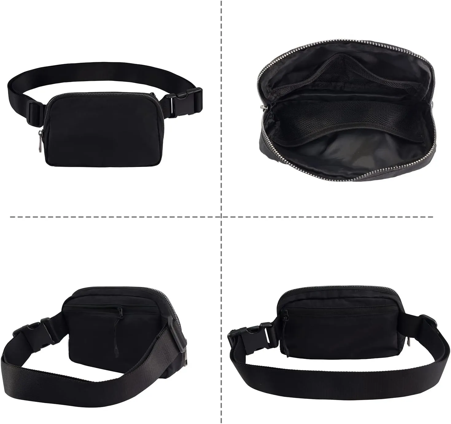 Didida Blue Mini Belt Bag, Fashion Waist Packs Unisex Fanny Packs for Women Men crossbody with Adjustable Strap for Outdoors Workout Travel Casual Running Hiking Cycling