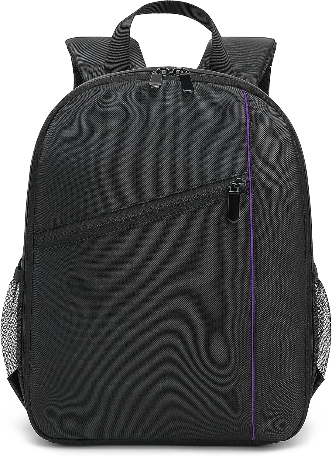 Digital DSLR Camera Waterproof Sling Backpack Shoulder Bag For Women And Men Teenagers (Purple)