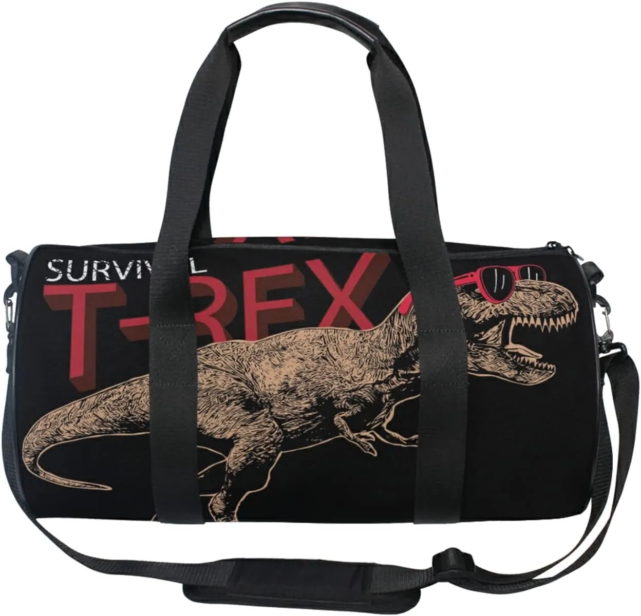 Dinosaur Duffel Bag,Canvas Travel Bag for Gym Sports and Overnight