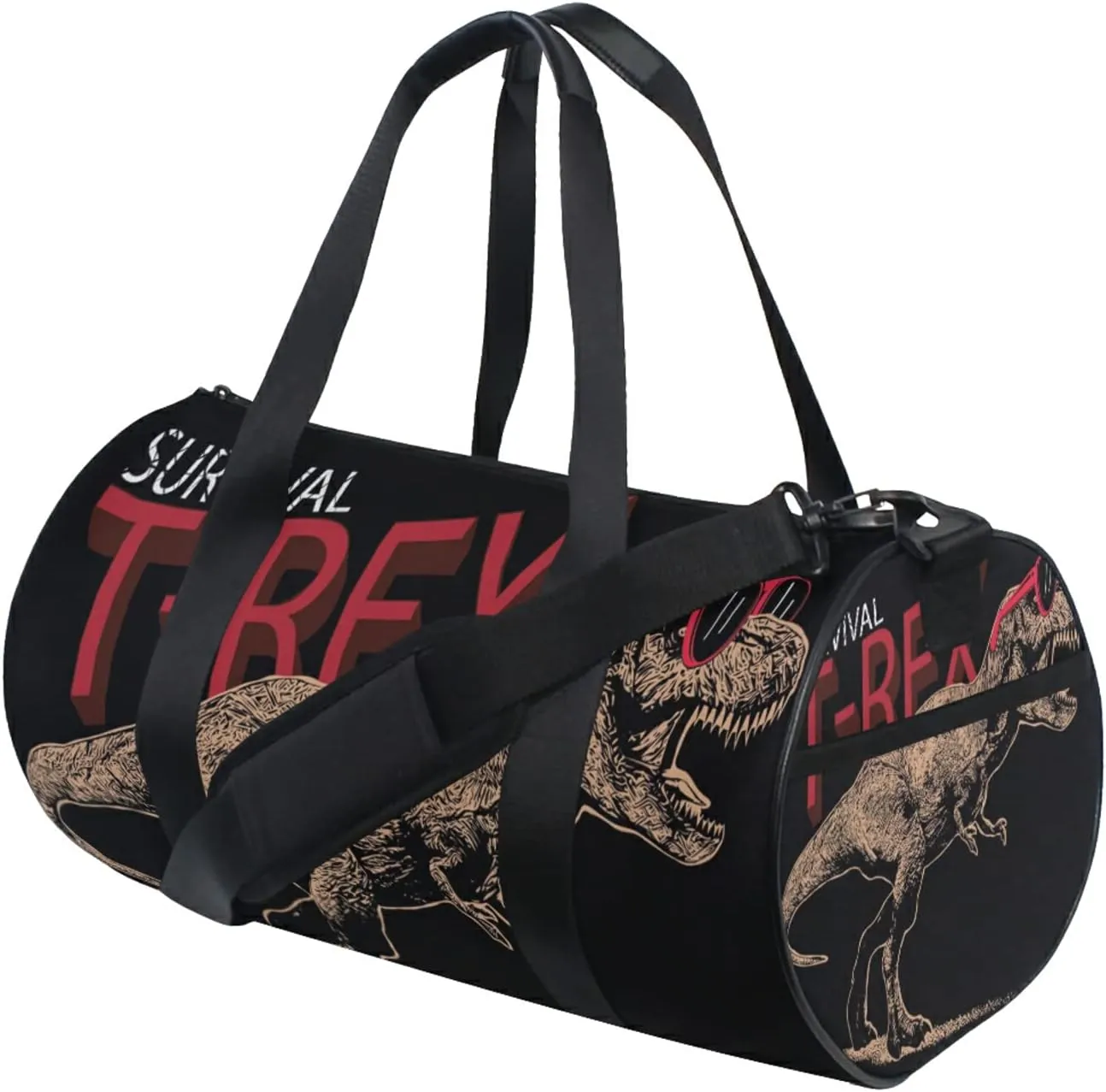 Dinosaur Duffel Bag,Canvas Travel Bag for Gym Sports and Overnight