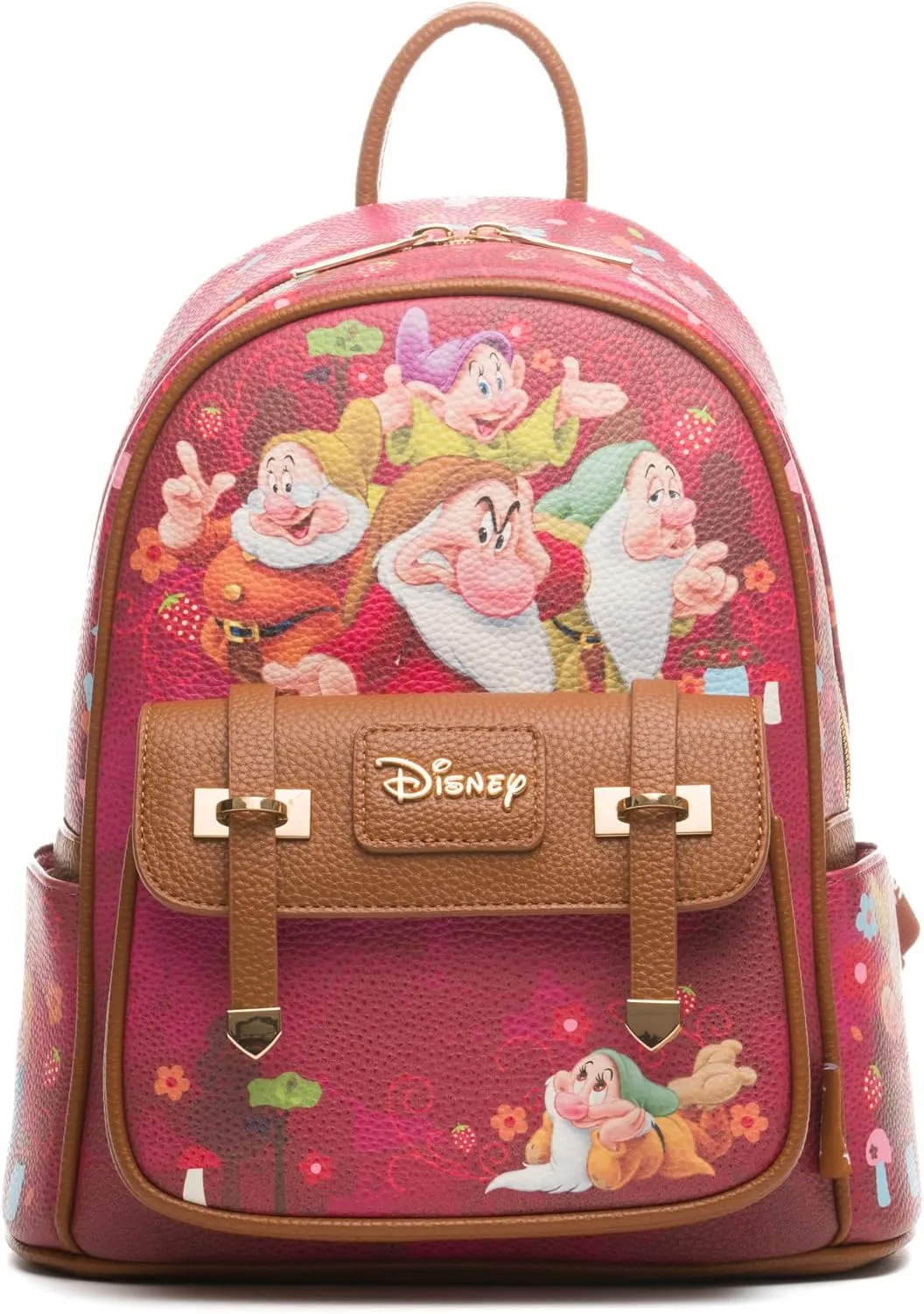 Disney Snow White And The Seven Dwarfs 11" Vegan Leather Fashion Mini Backpack