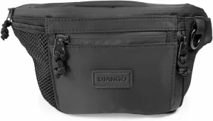 DJANGO Nolita Belt Bag - Modern Crossbody Bag for Women - Dog Walking Crossbody Fanny Pack for Women and Dog Parents with Multiple Compartments - Crossbody Travel Bag with Adjustable Strap (Black)