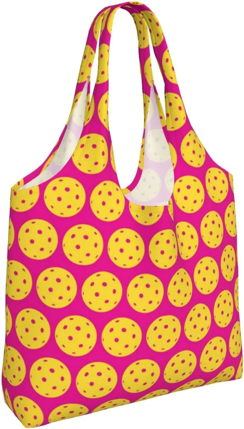 DKJlitter Fashion Canvas Tote Bag, Reusable Grocery Shopping Bag, Large capacity shopping bag Daily Utility Bag