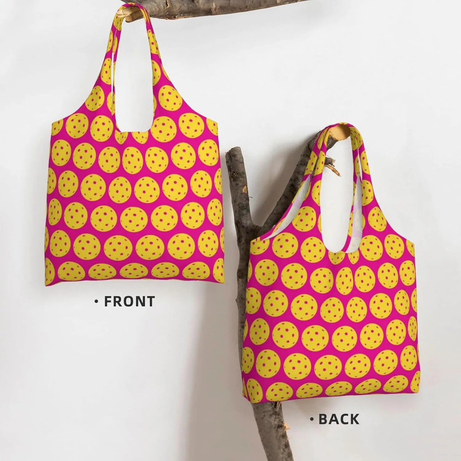 DKJlitter Fashion Canvas Tote Bag, Reusable Grocery Shopping Bag, Large capacity shopping bag Daily Utility Bag