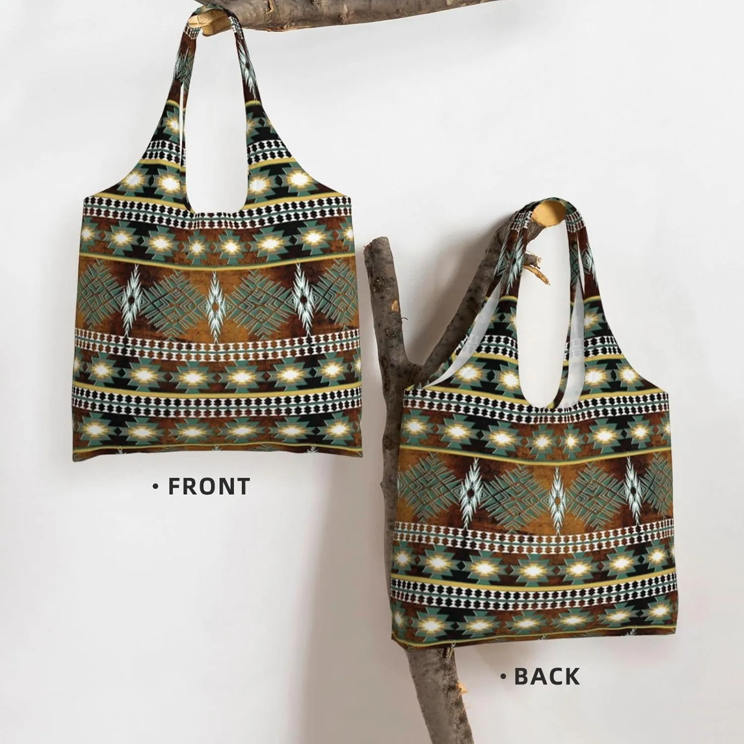 DKJlitter Fashion Canvas Tote Bag, Reusable Grocery Shopping Bag, Large capacity shopping bag Daily Utility Bag