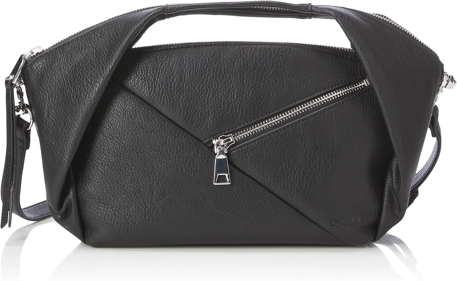 DKNY Monroe Top Handle Crossbody, Black/Silver
