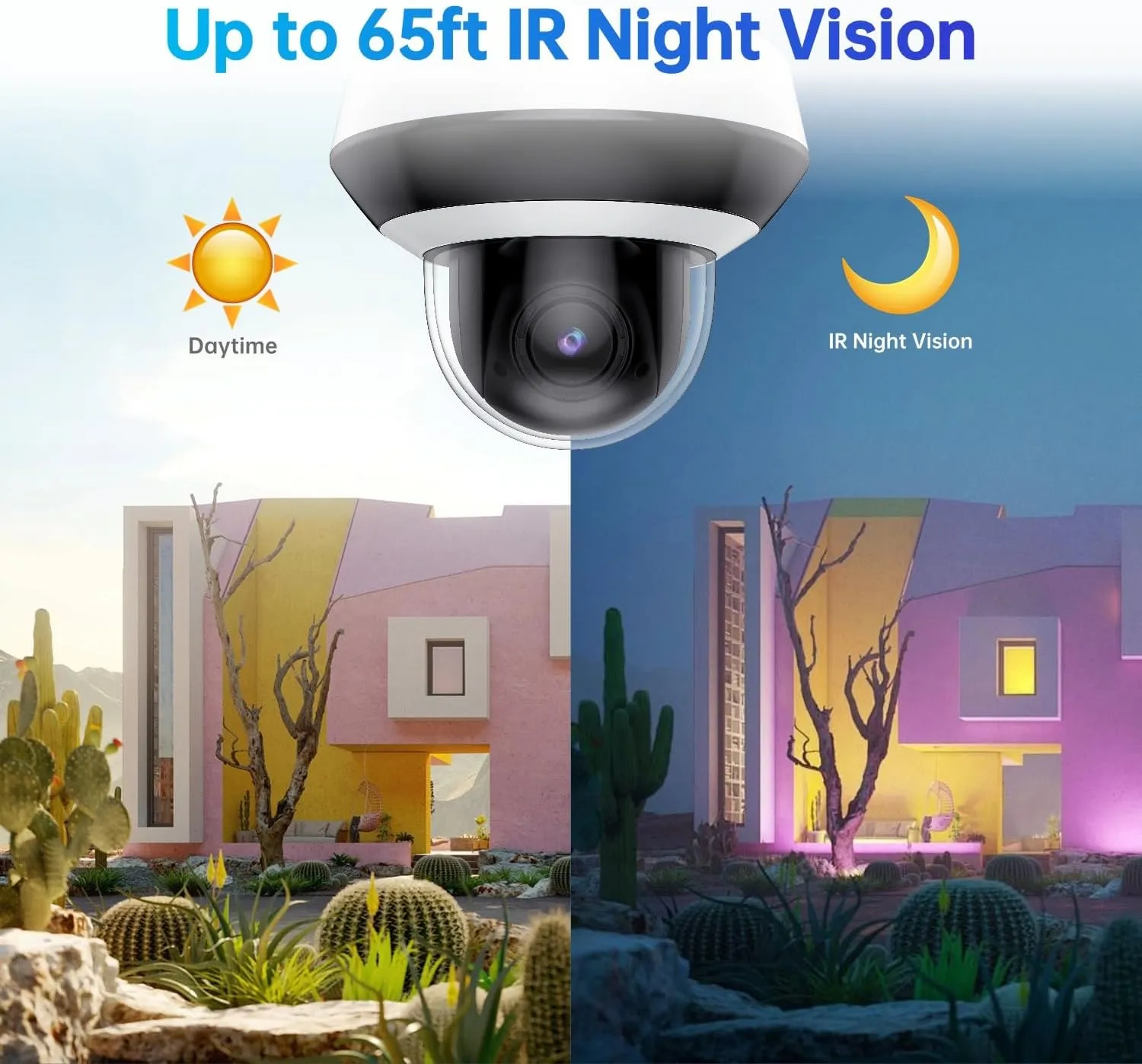 DS-2DE2A404IW-DE3 Hik 4MP PTZ IP Camera, Outdoor Indoor PoE PTZ Network Camera with 4X Optical Zoom, 16X Digital Zoom, DarkFighter, Compatible with Hik NVR/Hik-Connect APP, IR 65ft Night Vision