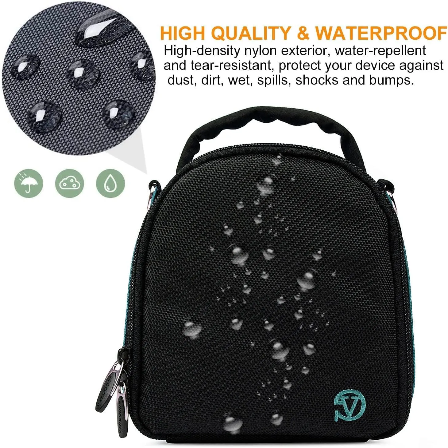 eBigValue DSLR SLR Camera Shoulder Bag Case Compatible With Alpha a6000 a6300 a6500 NEX5 NEX5N NEX6 NEX-6L/B NEX7 DSCH300/B RX10 IV