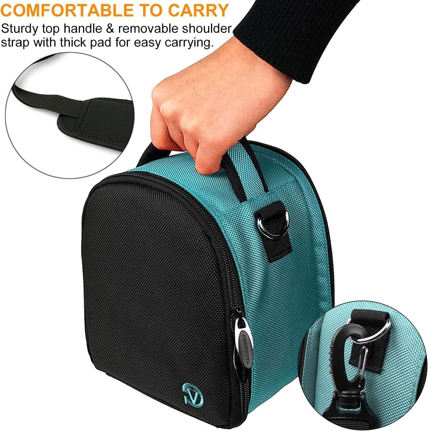 eBigValue DSLR SLR Camera Shoulder Bag Case Compatible With Alpha a6000 a6300 a6500 NEX5 NEX5N NEX6 NEX-6L/B NEX7 DSCH300/B RX10 IV