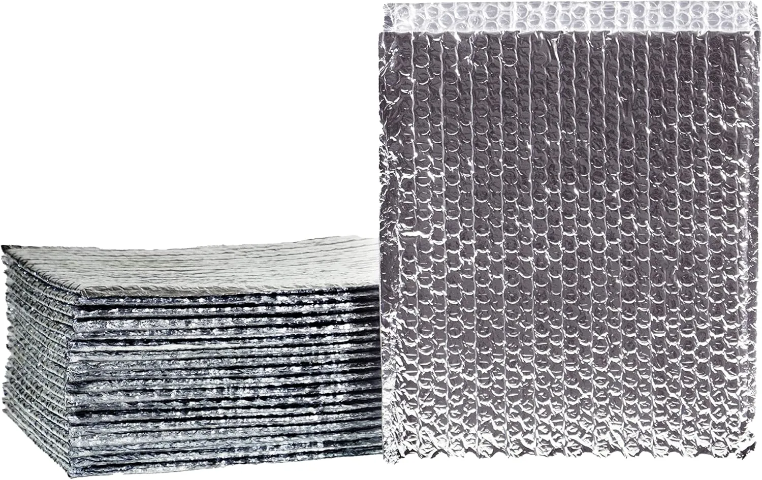 EcoFoil Thermal Insulated Bubble Mailer 9" x 11.5" - 10-Pack - Heat-Resistant & Lightweight Bubble Mailer That Protects Temperature-Sensitive Contents, Food Grade Shipping Material