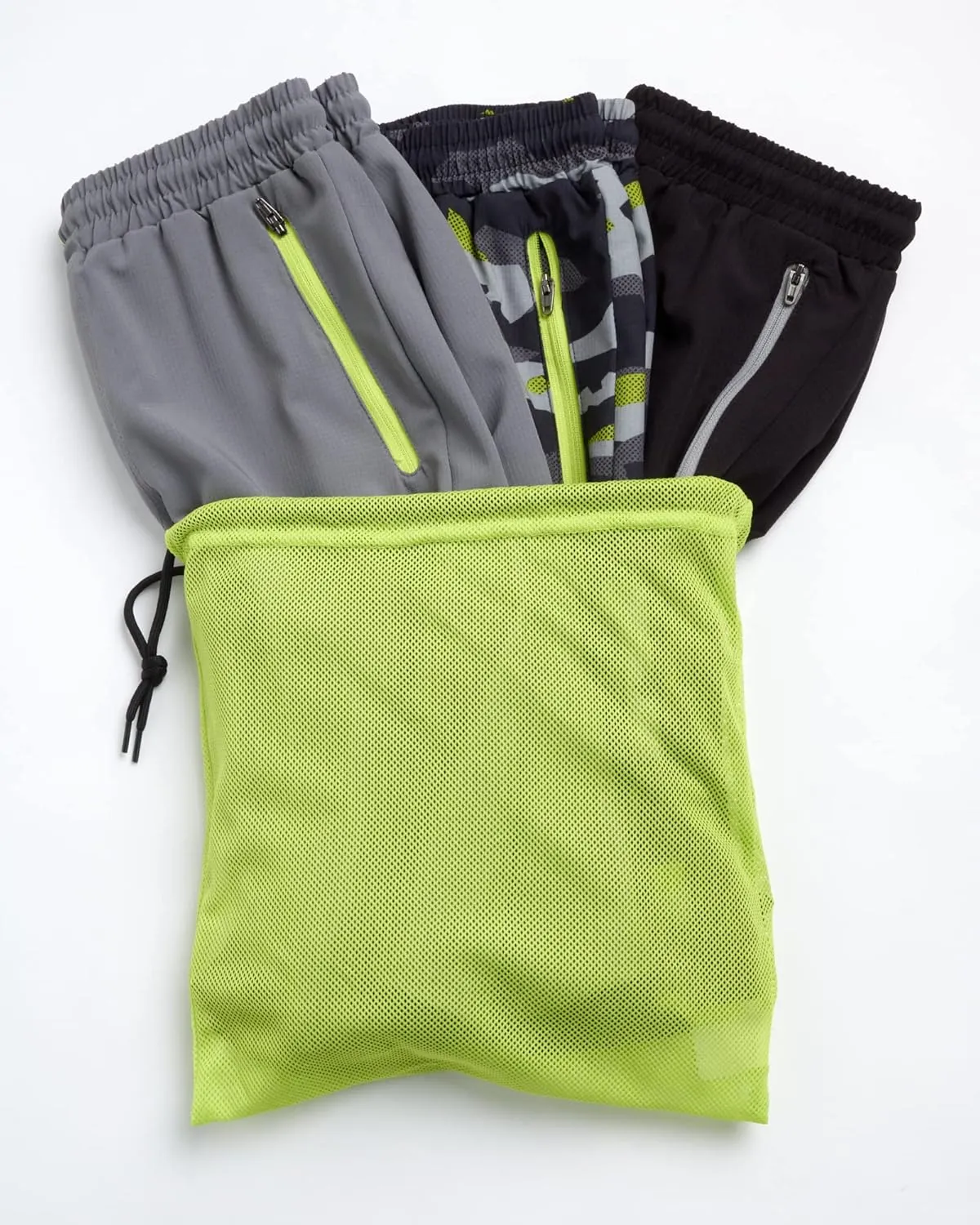 Eddie Bauer Boys' Active Shorts - 3 Pack Quick Dry Athletic Shorts - Hybrid Mesh Performance Shorts for Boys (4-16)