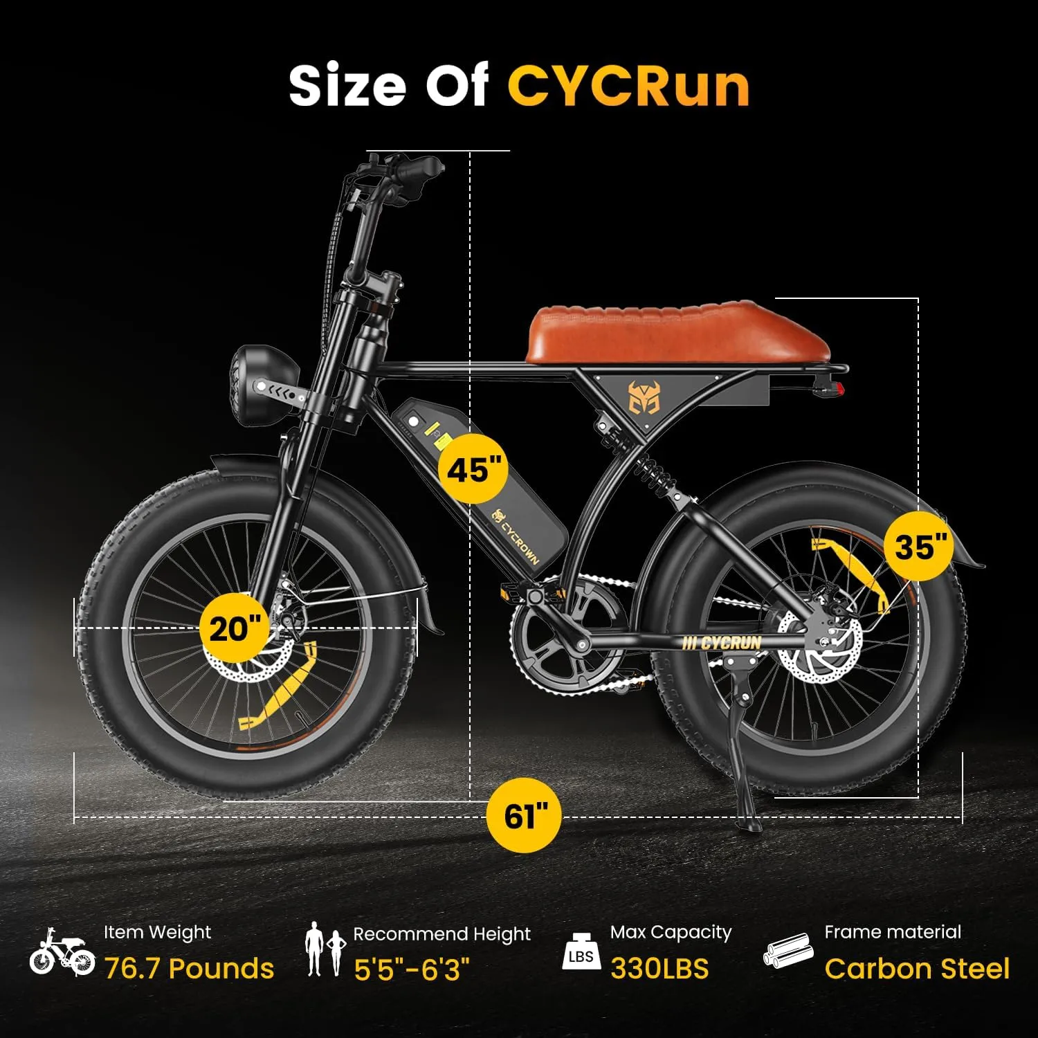 Electric Bike for Adults,Peak 1000W/1500W Motor,20/28MPH 55-150Mile ebikes for Adults with 10.4AH/13AH/26AH Battery,20" Fat Tire Electric Dirt Bike Commuting Off Road Ebike, UL2849