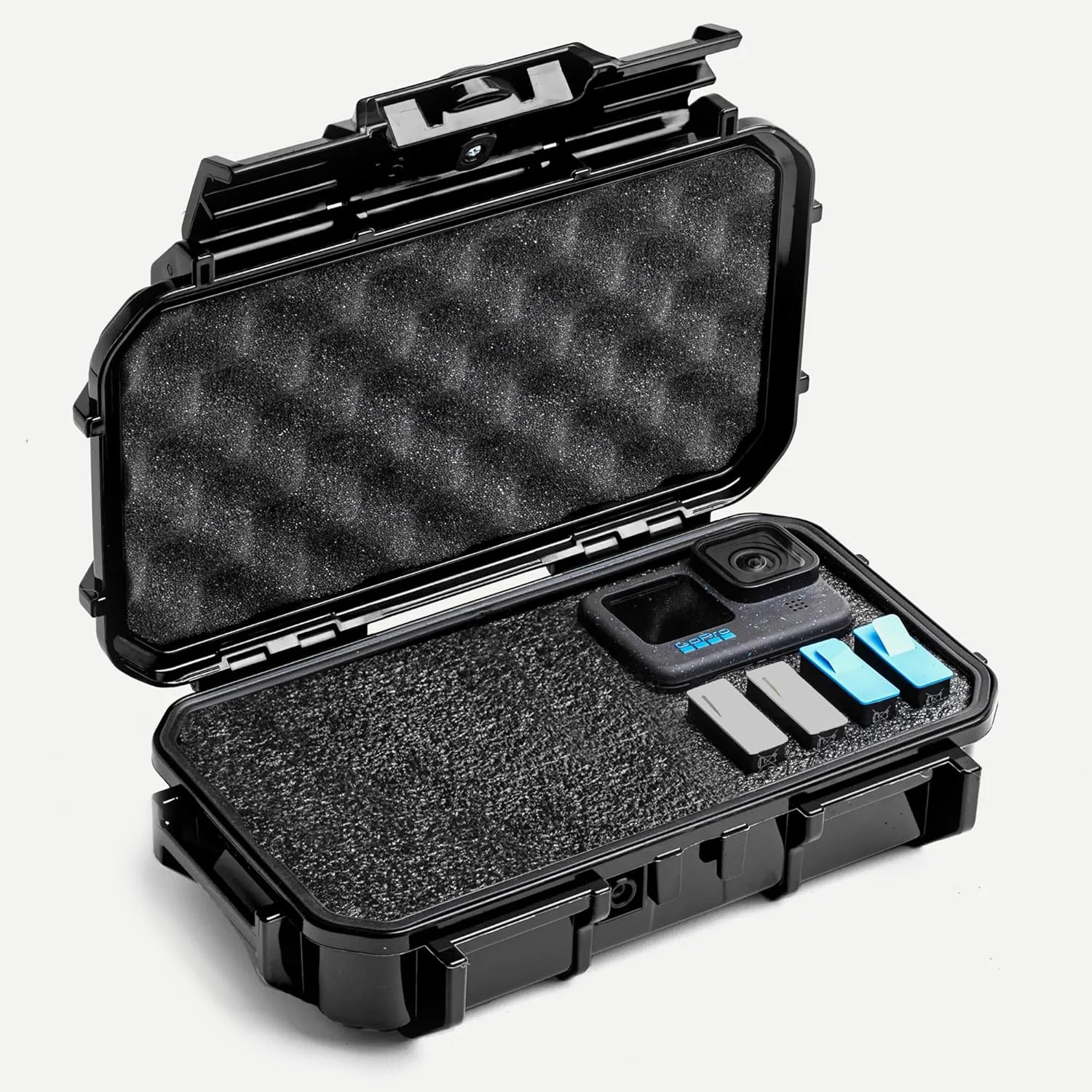 Evergreen ToughBox Tech Organizer – For Camera, Cables, Hard Drives, Compatible with GoPro etc. (Medium, PROFoam, Black)