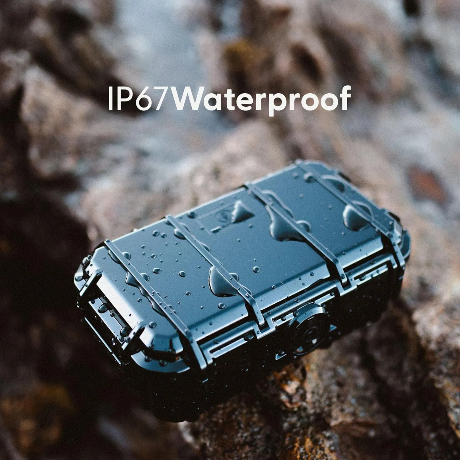 Evergreen ToughBox Tech Organizer – For Camera, Cables, Hard Drives, Compatible with GoPro etc. (Medium, PROFoam, Clear)