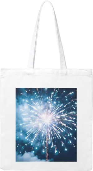 Explosion Firework (1) Print Canvas Handbags - Hot Stamping,Grocery Shopping,Washable Canvas Bags With Handles