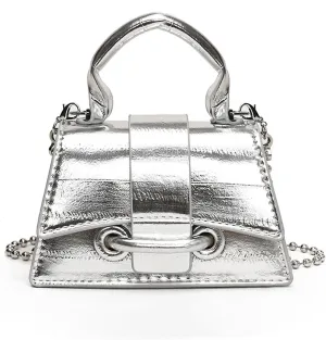 FALETO Mini Purses for Women Y2K Top Handle Crossbody Bag Stylish Tiny Clutch Shoulder Handbag for Cocktail Party Prom