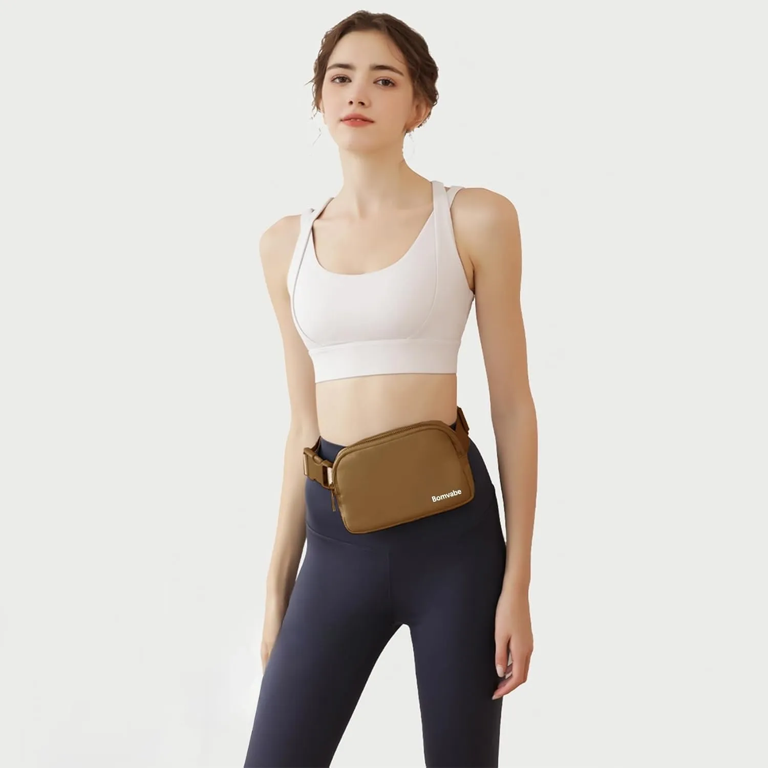 Fanny Pack for Women Teen Girls, Small Belt Bag 1L with Adjustable Strap 32" to 51", Crossbody Bag Water-resistant for Travel Gym Sport Running, Fashion Waist Bag for Mothers Day Gifts