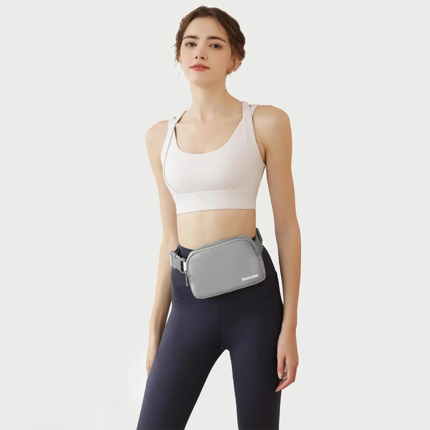 Fanny Pack for Women Teen Girls, Small Belt Bag 1L with Adjustable Strap 32" to 51", Crossbody Bag Water-resistant for Travel Gym Sport Running, Fashion Waist Bag for Mothers Day Gifts