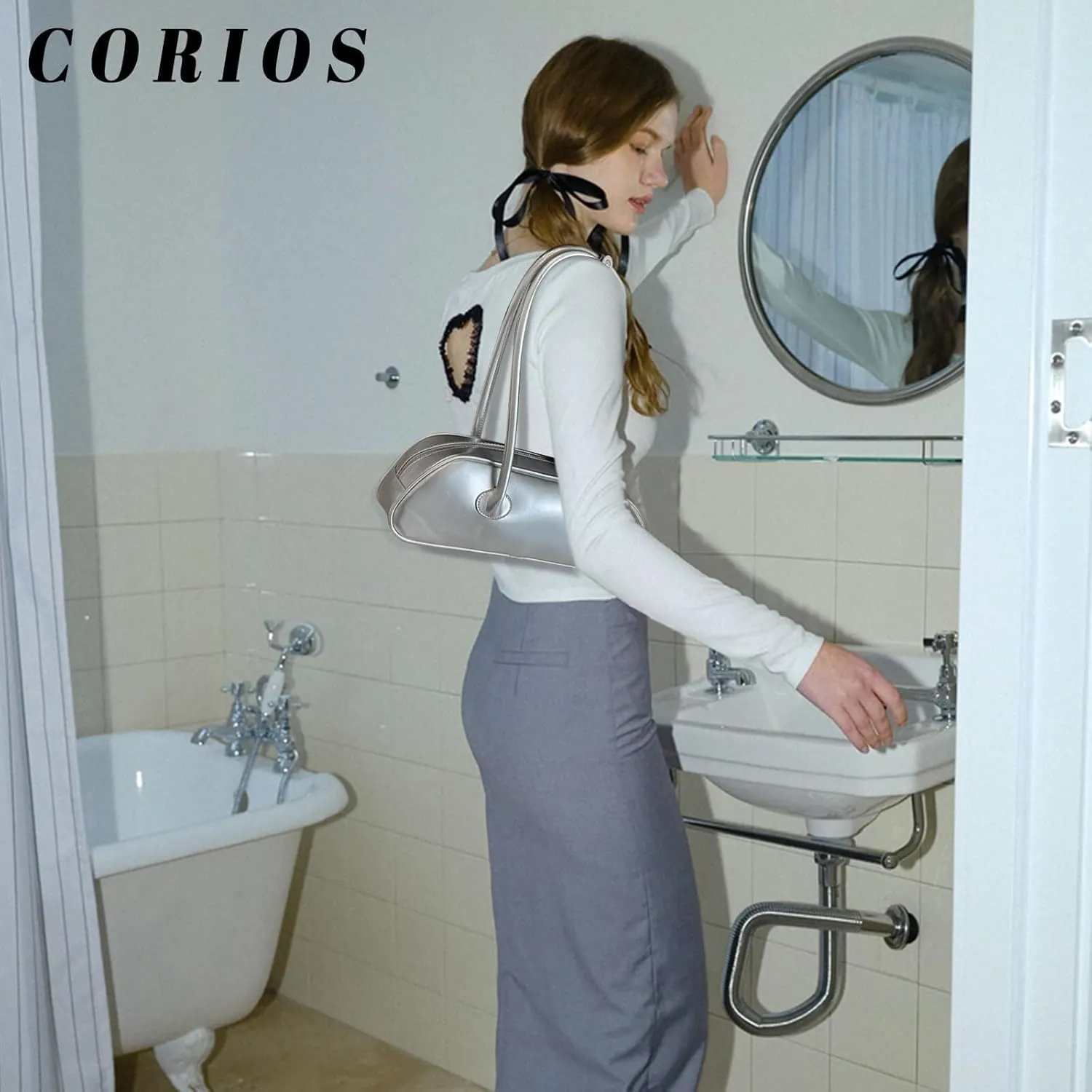 Fashion Hobo Elegant Underarm Ladies Travel Handbag for Women PU Leather Shoulder Waterproof Top Handle