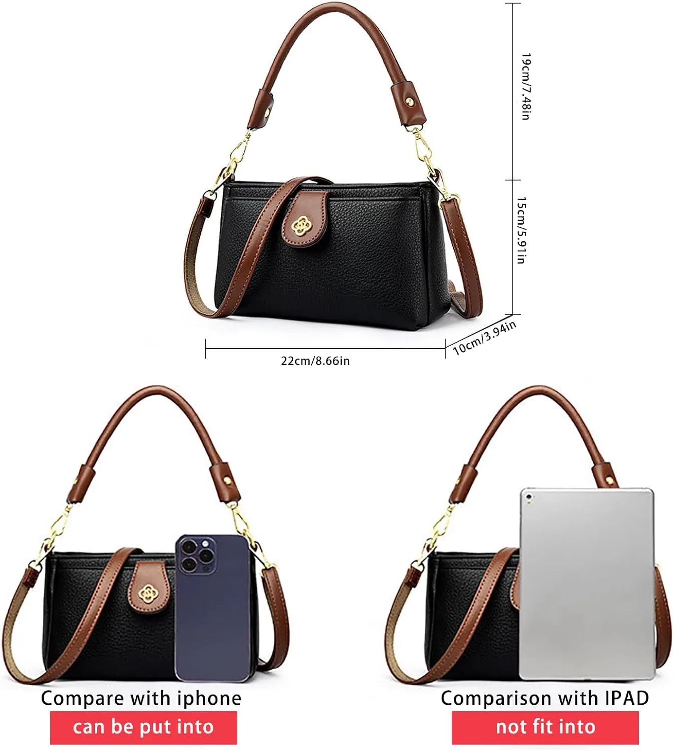 Fashion Simplicity 2024 New Handbag,Handbags for Women Top Handle Handbags Women Crossbody Satchel Handbag Barrel Bag