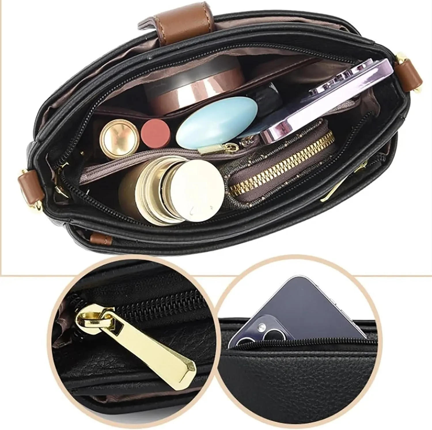 Fashion Simplicity 2024 New Handbag,Handbags for Women Top Handle Handbags Women Crossbody Satchel Handbag Barrel Bag