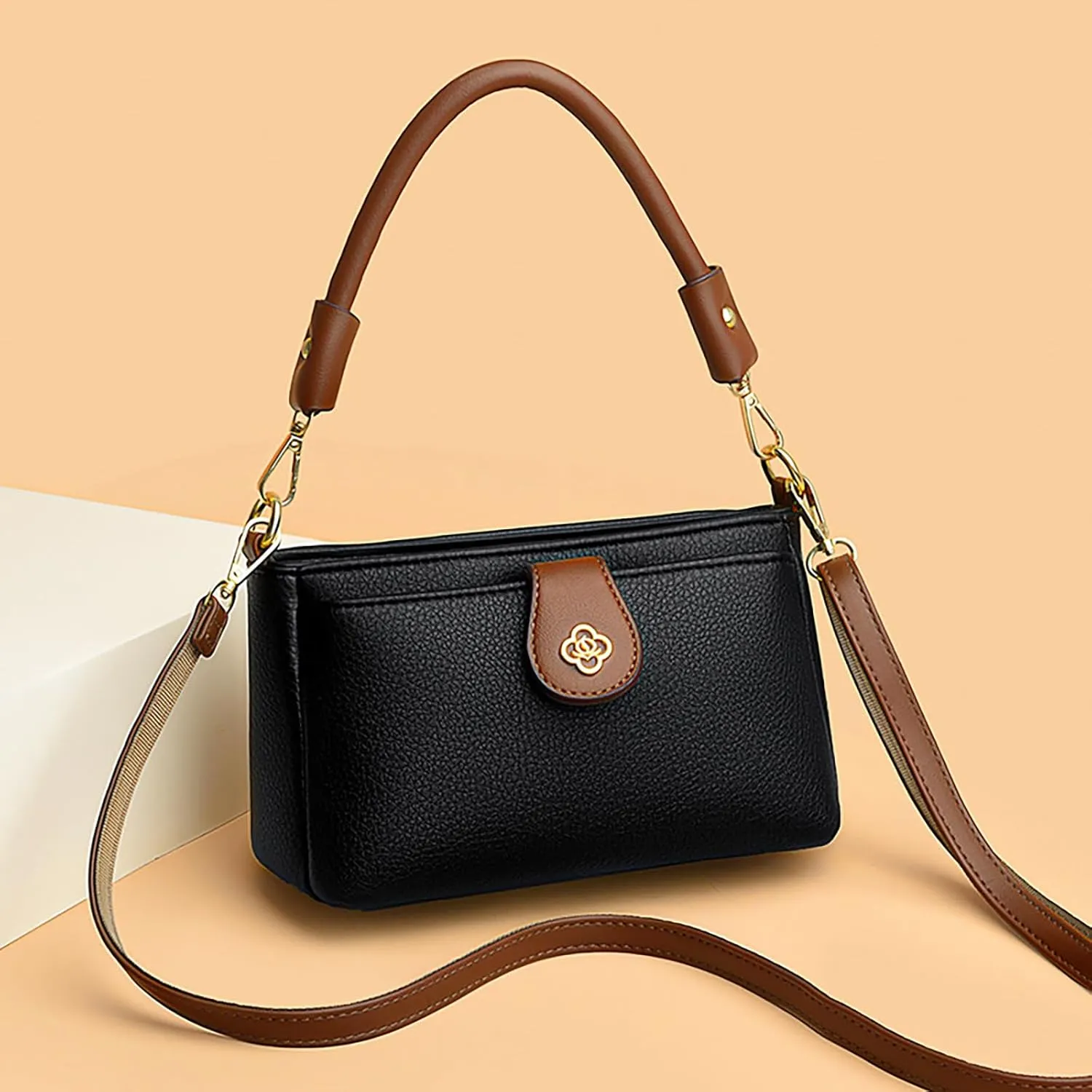 Fashion Simplicity 2024 New Handbag,Handbags for Women Top Handle Handbags Women Crossbody Satchel Handbag Barrel Bag