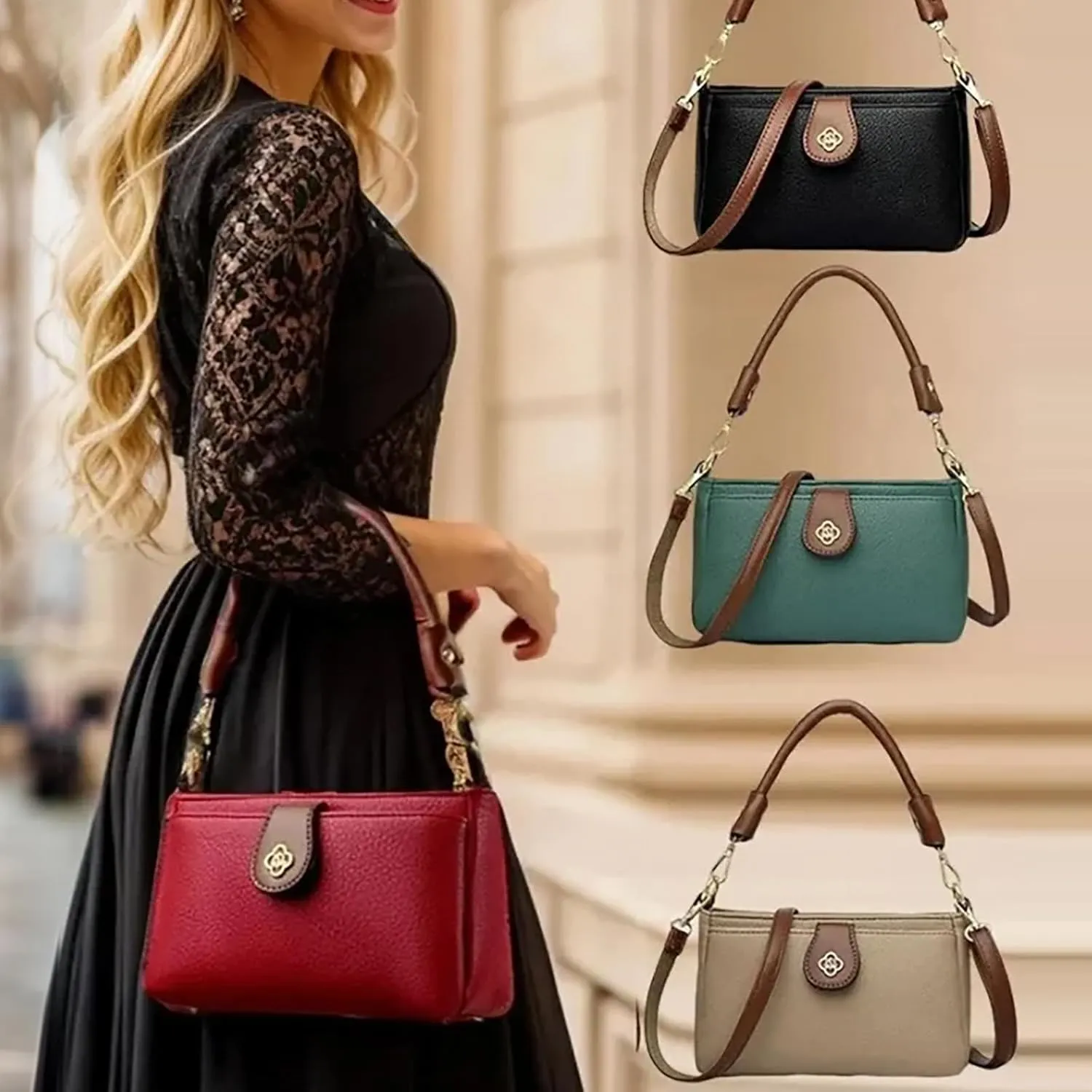 Fashion Simplicity 2024 New Handbag,Handbags for Women Top Handle Handbags Women Crossbody Satchel Handbag Barrel Bag
