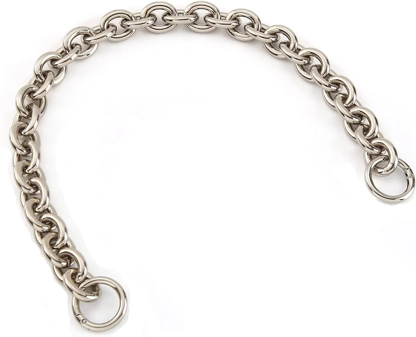 Fashionable Heavy Aluminum O Shape Metal Chain Handle Shoulder Strap Replacement for Women's Handbag,Shoulder Bag