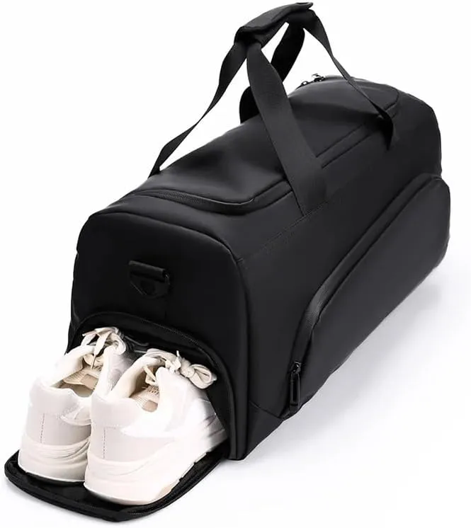 Fashionable Mens Large Capacity Dry Wet Separation Travel Bag Waterproof Womens Fitness Handbag Crossbody Bag(Blue)