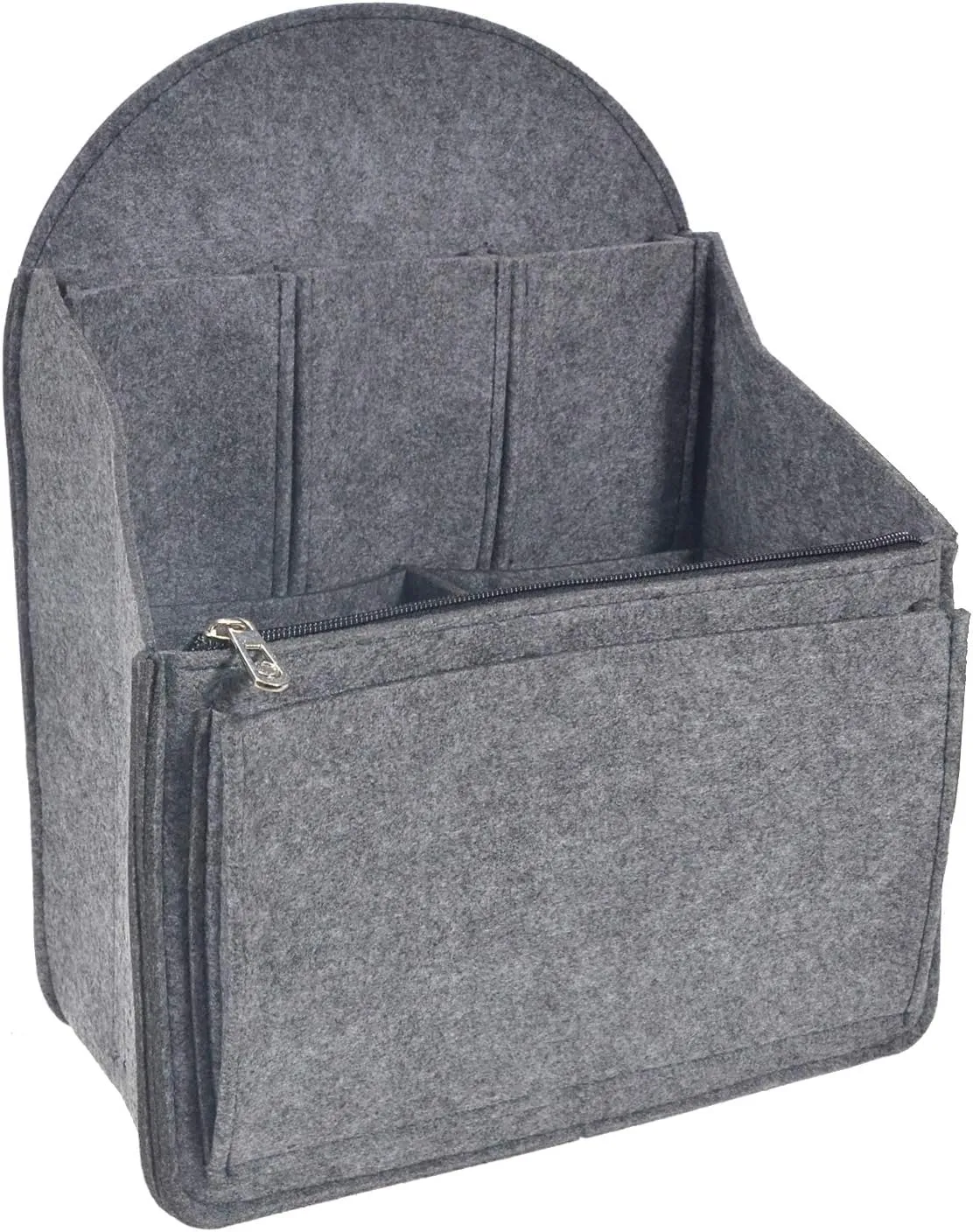 Felt Backpack Organizer Insert,Purse Organizer for Men Women Backpack Rucksack Handbag Shoulder Bag(Gray,Large)